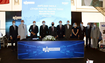 ASPİLSAN'ın Türkiye'nin ilk lityum iyon pil üretim tesisinin inşaatı başlıyor