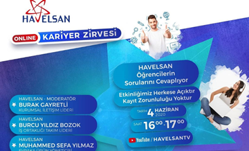 HAVELSAN Online Kariyer Zirvesi, başlıyor