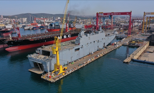 Türkiye's largest warship TCG Anadolu will be delivered at the end of the year