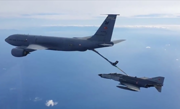 Hava Kuvvetleri Komutanlığına ait uçaklar Doğu Akdeniz'de eğitim uçuşu yaptı