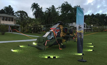 Brezilya'da Atak helikopteriyle gösteri uçuşu yapıldı