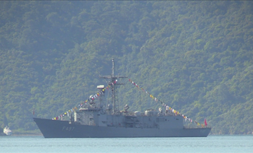 TCG Göksu fırkateyni Marmaris Körfezi'ne geldi